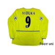 Photo2: Leeds United AFC 2002-2003 Away Long Sleeve Shirt #9 Viduka The F.A. Premier League Patch/Badge (2)