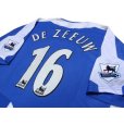 Photo3: Wigan Athletic 2005-2006 Home Shirt  #16 De Zeeuw BARCLAYCARD PREMIERSHIP Patch/Badge (3)