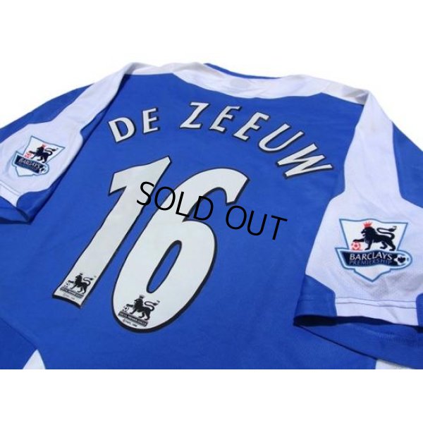 Photo3: Wigan Athletic 2005-2006 Home Shirt  #16 De Zeeuw BARCLAYCARD PREMIERSHIP Patch/Badge