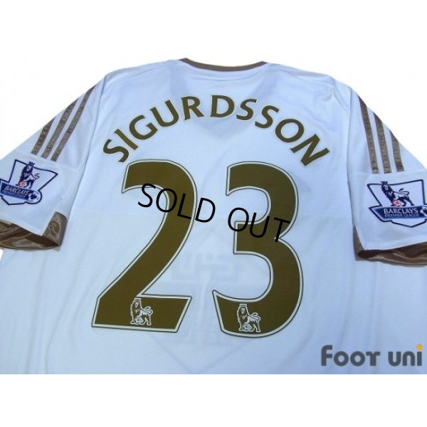 Photo4: Swansea City 2015-2016 Home Shirt #23 Sigurdsson BARCLAYS PREMIER LEAGUE Patch/Badge
