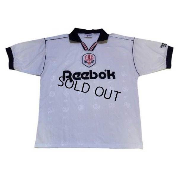 Photo1: Bolton Wanderers 1995-1997 Home Shirt