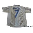 Photo2: Barcelona 2001-2003 Away Shirt #7 Saviola (2)