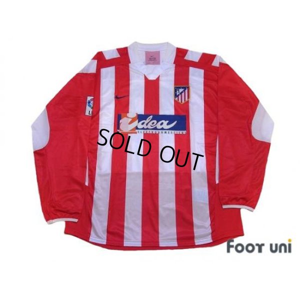 Photo1: Atletico Madrid 2002-2003 Home L/S Shirt #19 Javi Moreno LFP Patch/Badge