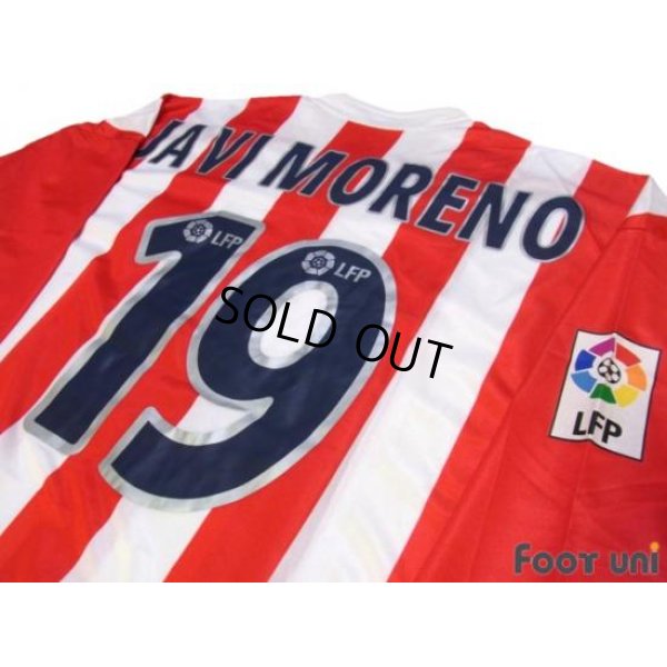 Photo3: Atletico Madrid 2002-2003 Home L/S Shirt #19 Javi Moreno LFP Patch/Badge