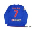 Photo2: Atletico Madrid 2010-2011 Away Player Long Sleeve Shirt #7 Forlan LFP Patch/Badge (2)