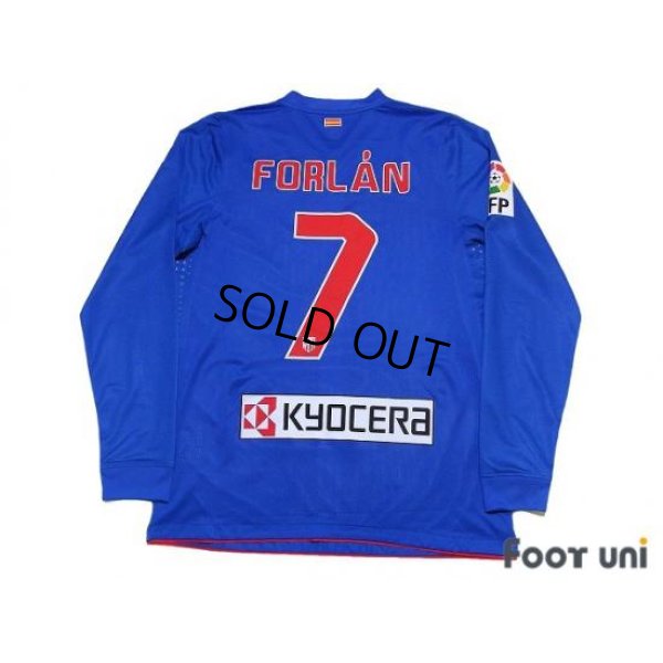 Photo2: Atletico Madrid 2010-2011 Away Player Long Sleeve Shirt #7 Forlan LFP Patch/Badge