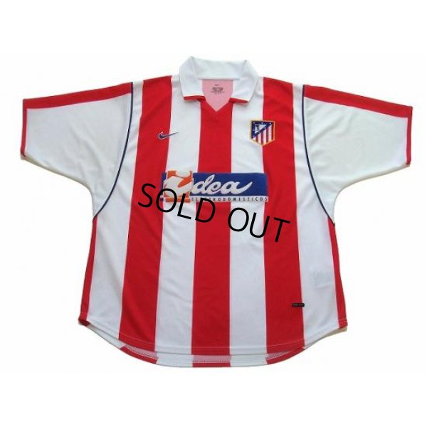 Photo1: Atletico Madrid 2001-2002 Home Shirt