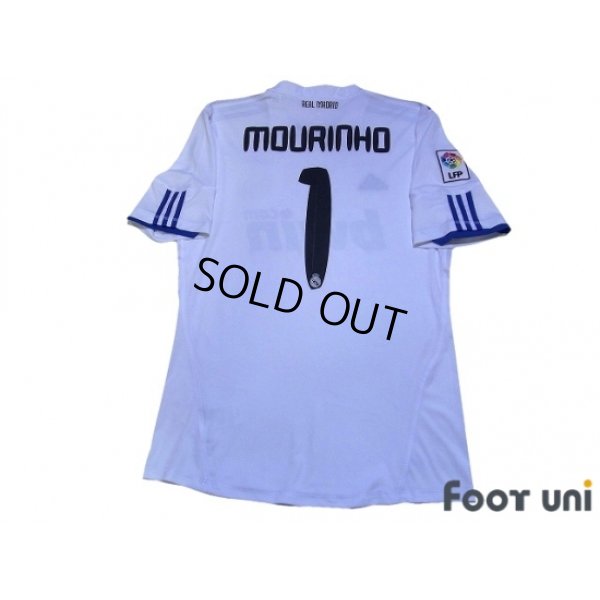 Photo2: Real Madrid 2010-2011 Home Shirt #1 Mourinho LFP Patch/Badge