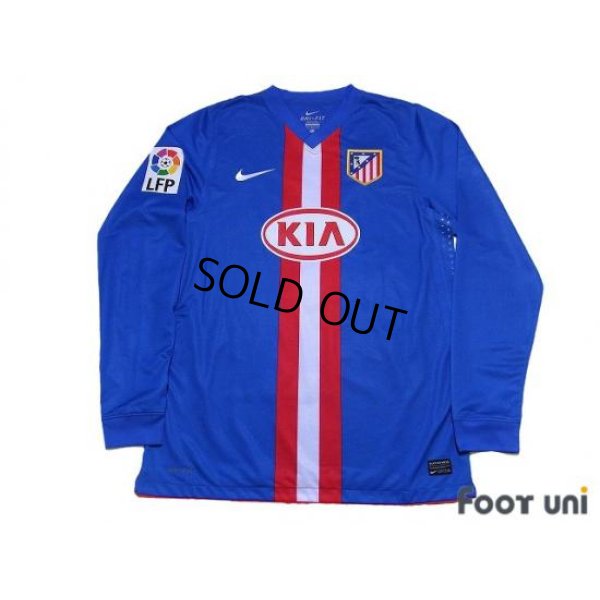 Photo1: Atletico Madrid 2010-2011 Away Player Long Sleeve Shirt #7 Forlan LFP Patch/Badge