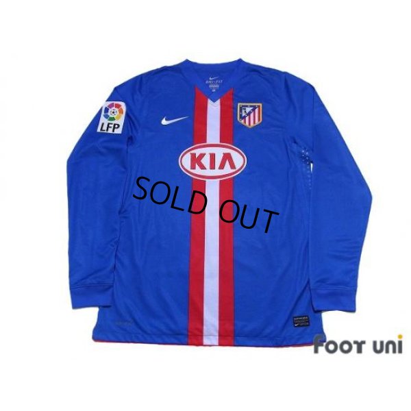 Photo1: Atletico Madrid 2010-2011 Away Player Long Sleeve Shirt #7 Forlan LFP Patch/Badge