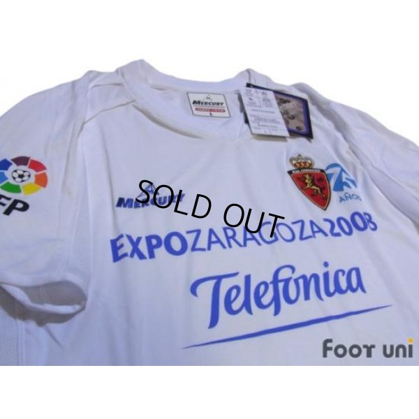 Photo3: Real Zaragoza 2007-2008 Home 75th anniversary Shirt LFP Patch/Badge w/tags