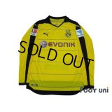 Borussia Dortmund 2015-2016 Home Long Sleeve Shirt Bundesliga Patch/Badge Hermes Patch/Badge