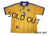 Sweden 1998 Home Shirt #3 Patrik Andersson