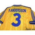 Photo4: Sweden 1998 Home Shirt #3 Patrik Andersson