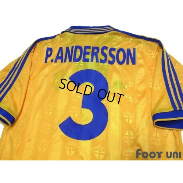 Photo4: Sweden 1998 Home Shirt #3 Patrik Andersson