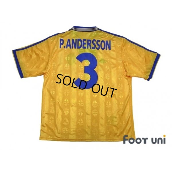 Photo2: Sweden 1998 Home Shirt #3 Patrik Andersson