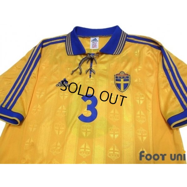 Photo3: Sweden 1998 Home Shirt #3 Patrik Andersson