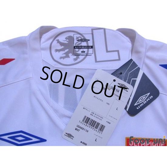 Vintage Umbro Olympique Lyonnais Veste De Survêtement - Blanc/Rouge - Taille S - Occasion