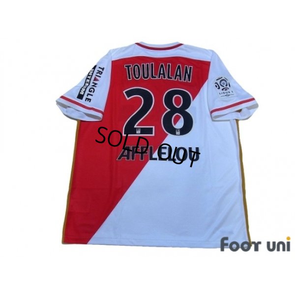 Photo2: AS Monaco 2015-2016 Home Shirt #28 Toulalan Ligue 1 Patch/Badge w/tags