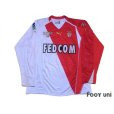 Photo1: AS Monaco 2004-2005 Home Player Long Sleeve Shirt #36 Vieri Ligue 1 LFP Patch/Badge (1)