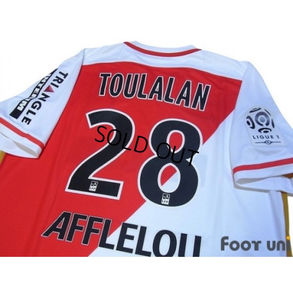 Photo4: AS Monaco 2015-2016 Home Shirt #28 Toulalan Ligue 1 Patch/Badge w/tags