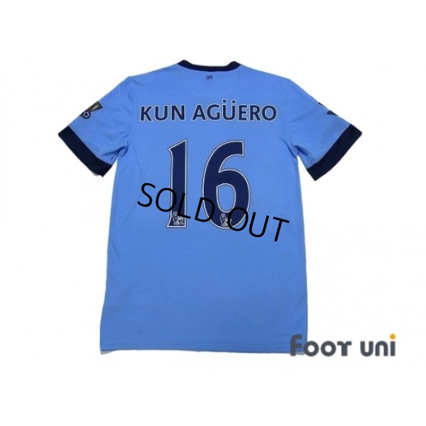 Photo2: Manchester City 2014-2015 Home Shirt #16 Kun Aguero Champions Barclays Premier League Patch/Badge