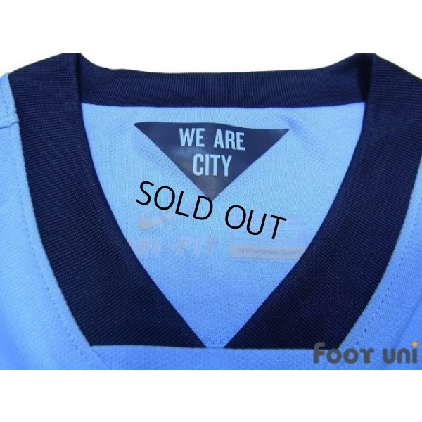 Photo5: Manchester City 2014-2015 Home Shirt #16 Kun Aguero Champions Barclays Premier League Patch/Badge