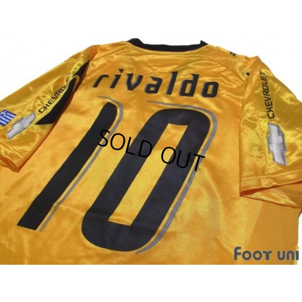 Photo4: AEK Athens 2007-2008 Home Shirt #10 Rivaldo