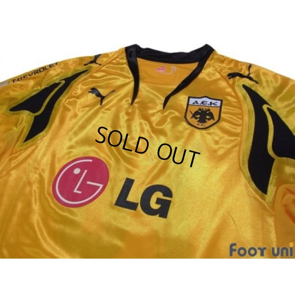 Photo3: AEK Athens 2007-2008 Home Shirt #10 Rivaldo