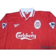 Photo3: Liverpool 1996-1998 Home Long Sleeve Shirt #15 Berger The F.A. Premier League Patch/Badge