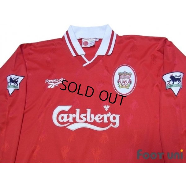 Photo3: Liverpool 1996-1998 Home Long Sleeve Shirt #15 Berger The F.A. Premier League Patch/Badge