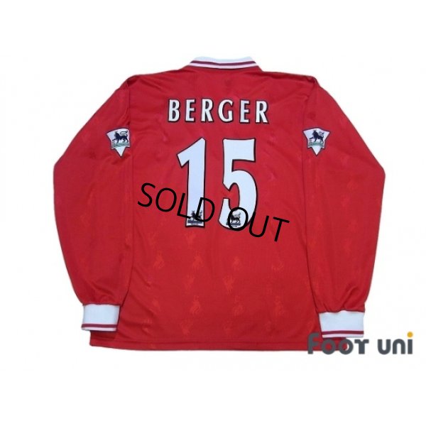 Photo2: Liverpool 1996-1998 Home Long Sleeve Shirt #15 Berger The F.A. Premier League Patch/Badge