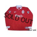 Liverpool 1996-1998 Home Long Sleeve Shirt #15 Berger The F.A. Premier League Patch/Badge
