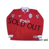 Liverpool 1996-1998 Home Long Sleeve Shirt #15 Berger The F.A. Premier League Patch/Badge