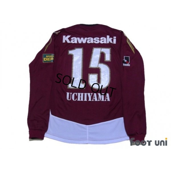 Photo2: Vissel Kobe 2007 Home Player Long Sleeve Shirt #15 Uchiyama