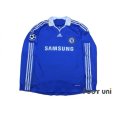 Photo1: Chelsea 2008-2009 Home Authentic Long Sleeve Shirt #26 Terry Champions League Patch/Badge (1)