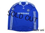 Chelsea 2008-2009 Home Authentic Long Sleeve Shirt #26 Terry Champions League Patch/Badge