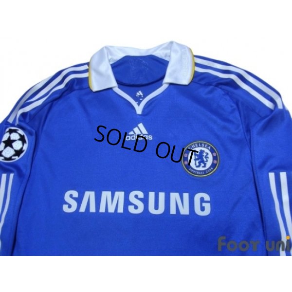 Photo3: Chelsea 2008-2009 Home Authentic Long Sleeve Shirt #26 Terry Champions League Patch/Badge
