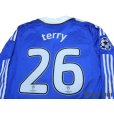 Photo4: Chelsea 2008-2009 Home Authentic Long Sleeve Shirt #26 Terry Champions League Patch/Badge