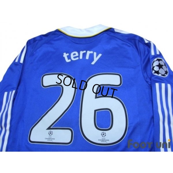 Photo4: Chelsea 2008-2009 Home Authentic Long Sleeve Shirt #26 Terry Champions League Patch/Badge