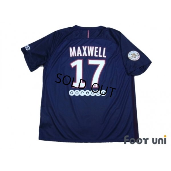 Photo2: Paris Saint Germain 2016-2017 Home Shirt #17 Maxwell Paris Saint Germain Champion 2016 Patch/Badge w/tags