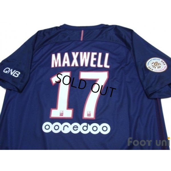 Photo4: Paris Saint Germain 2016-2017 Home Shirt #17 Maxwell Paris Saint Germain Champion 2016 Patch/Badge w/tags