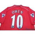 Photo4: Liverpool 2000-2002 Home Shirt #10 Owen The F.A. Premier League Patch/Badge