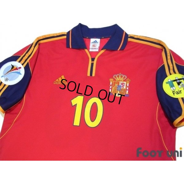 Photo3: Spain Euro 2010 Home Shirt #10 Raul UEFA Euro 2000 Patch Fair Play Patch