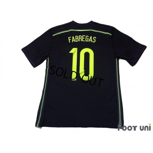 Photo2: Spain 2014 Away Shirt #10 Fabregas 2010 FIFA World Champions Patch