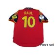 Photo2: Spain Euro 2010 Home Shirt #10 Raul UEFA Euro 2000 Patch Fair Play Patch (2)