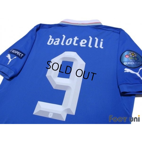 Photo4: Italy 2012 Home Shirt #9 Balotelli