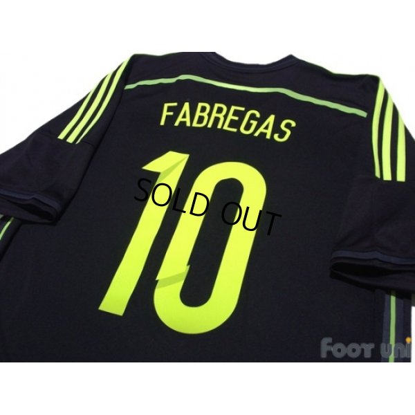 Photo4: Spain 2014 Away Shirt #10 Fabregas 2010 FIFA World Champions Patch