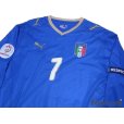 Photo3: Italy Euro 2008 Home Long Sleeve Shirt #7 Del Piero (3)