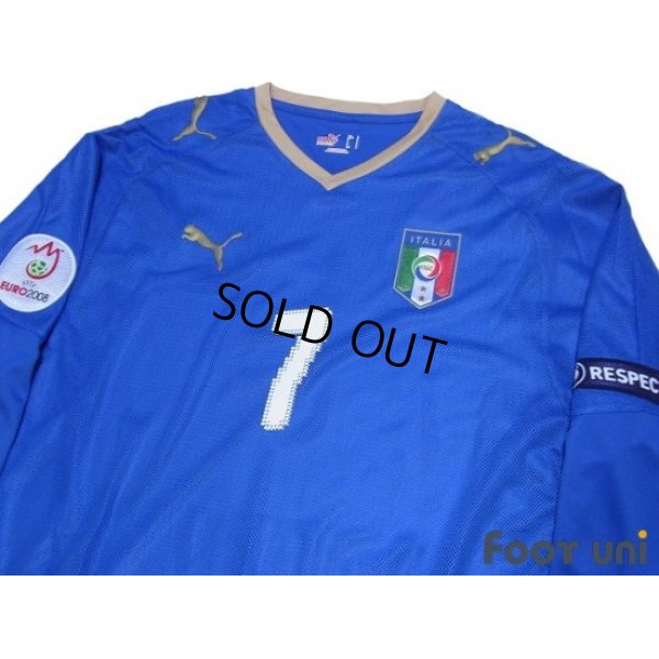 Photo3: Italy Euro 2008 Home Long Sleeve Shirt #7 Del Piero